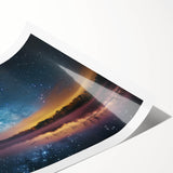 Milky Way Reflections Over Lake | Space Canvas Prints | Night Sky Art