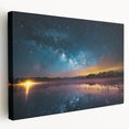 Milky Way Reflections Over Lake | Space Canvas Prints | Night Sky Art
