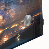 Milky Way Over City Lights | Space Canvas Prints | Night Sky Wall Art