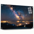 Milky Way Over City Lights | Space Canvas Prints | Night Sky Wall Art