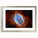 Radiant Blue Nebula Wall Art | Space Canvas Prints | Cosmic Decor