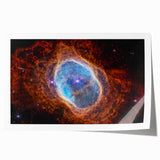 Radiant Blue Nebula Wall Art | Space Canvas Prints | Cosmic Decor