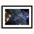 Stunning Satellite in Orbit - Cosmic Wall Decor Space-Themed Canvas Art