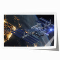 Stunning Satellite in Orbit - Cosmic Wall Decor Space-Themed Canvas Art