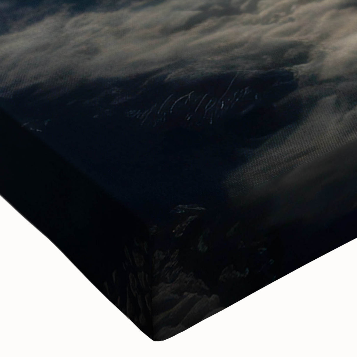 Satellite Orbiting Earth with Fiery Trail - Cosmic Space Wall Art