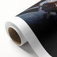 Satellite Over Earth with Sunrise - Stunning Cosmic Wall Art Decor