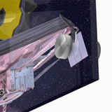 Satellite with Golden Reflector - Cosmic Space Wall Art for Home Decor