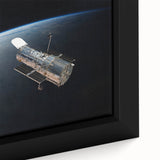 Satellite Orbiting Earth - Stunning Cosmic Wall Art for Home Decor