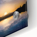 Cosmic Night Sky Reflection Art - Space-Themed Celestial Wall Decor