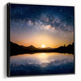 Cosmic Night Sky Reflection Art - Space-Themed Celestial Wall Decor
