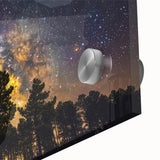 Starry Forest Sky Art - Milky Way Galaxy Wall Decor for Nature Lovers