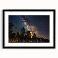 Starry Forest Sky Art - Milky Way Galaxy Wall Decor for Nature Lovers