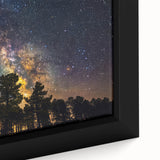 Starry Forest Sky Art - Milky Way Galaxy Wall Decor for Nature Lovers