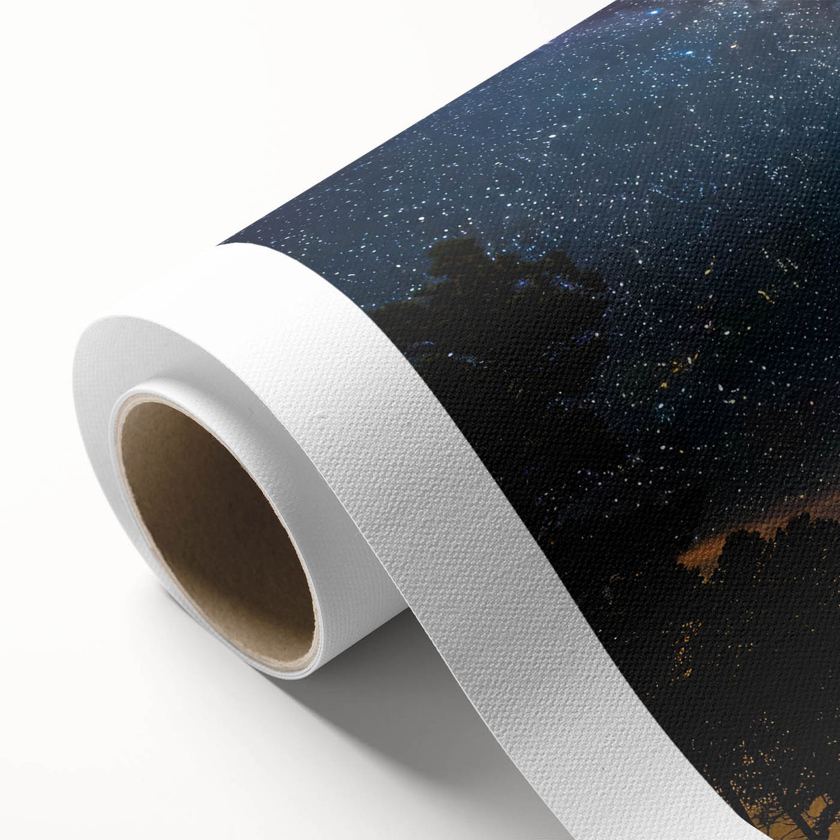 Starry Forest Sky Art - Milky Way Galaxy Wall Decor for Nature Lovers