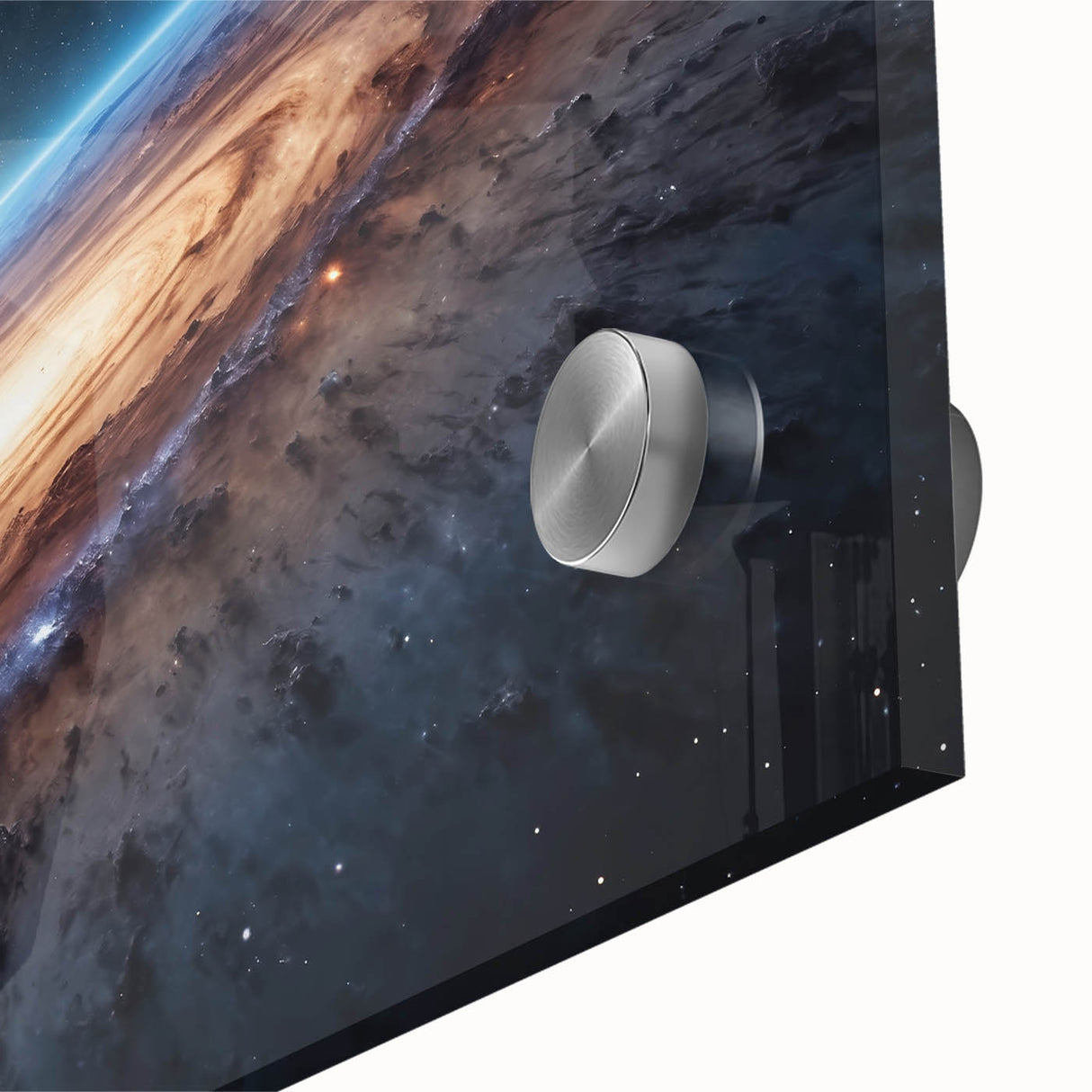 Spiral Galaxy Edge Art - Cosmic Space-Themed Stellar Wall Decor Print