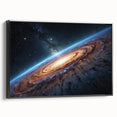 Spiral Galaxy Edge Art - Cosmic Space-Themed Stellar Wall Decor Print