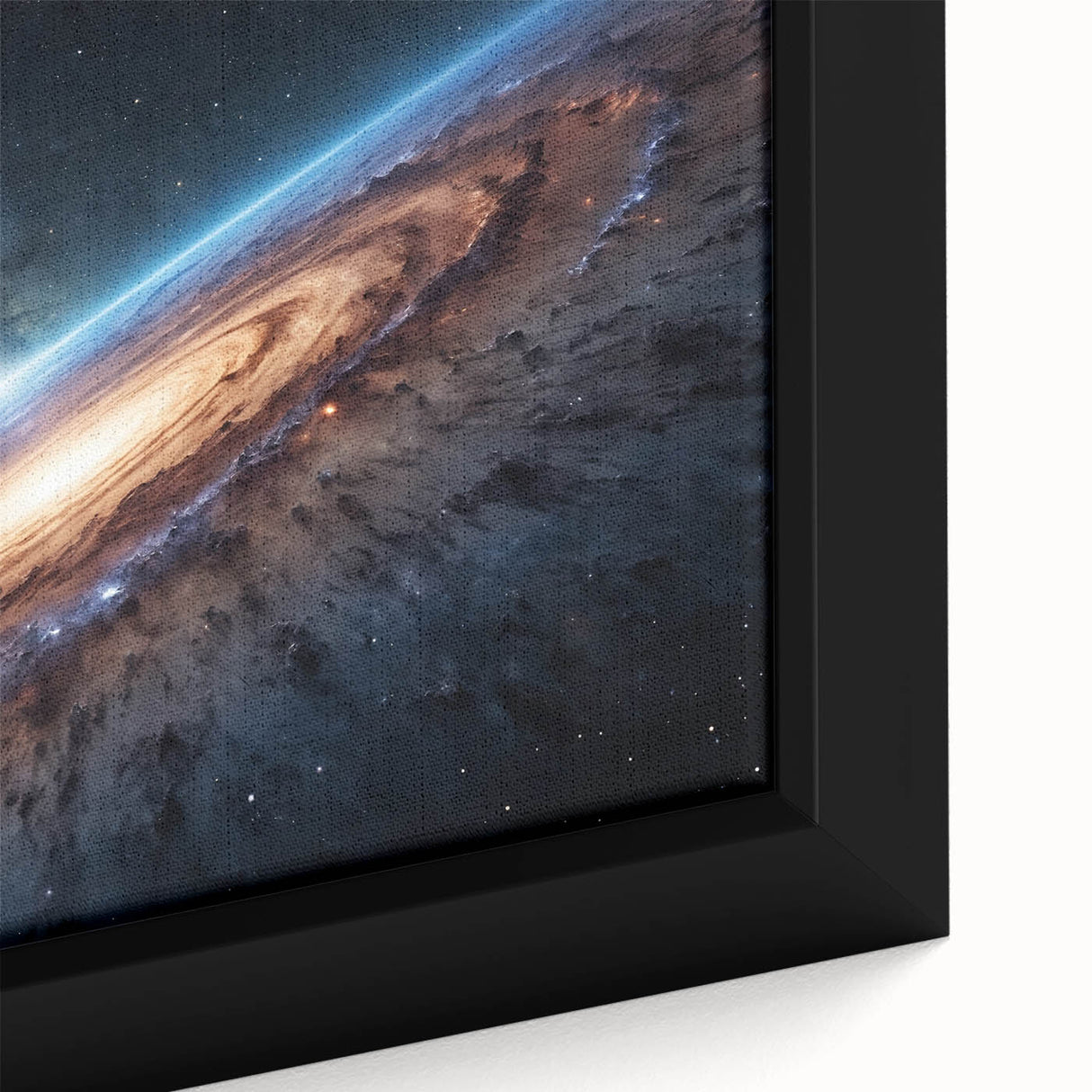 Spiral Galaxy Edge Art - Cosmic Space-Themed Stellar Wall Decor Print