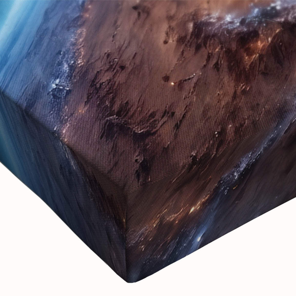 Spiral Galaxy Edge Art - Cosmic Space-Themed Stellar Wall Decor Print
