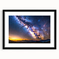 Milky Way Galaxy Sunset Art - Cosmic Starry Sky Wall Decor for Homes
