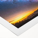 Milky Way Galaxy Sunset Art - Cosmic Starry Sky Wall Decor for Homes
