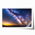 Milky Way Galaxy Sunset Art - Cosmic Starry Sky Wall Decor for Homes