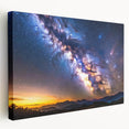 Milky Way Galaxy Sunset Art - Cosmic Starry Sky Wall Decor for Homes