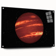 Red Gas Giant Planet Art - Cosmic Space-Themed Wall Decor for Homes