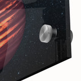 Fiery Red Gas Planet Art - Cosmic Space-Themed Wall Decor for Homes