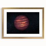 Fiery Red Gas Planet Art - Cosmic Space-Themed Wall Decor for Homes