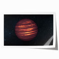 Fiery Red Gas Planet Art - Cosmic Space-Themed Wall Decor for Homes