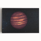 Fiery Red Gas Planet Art - Cosmic Space-Themed Wall Decor for Homes