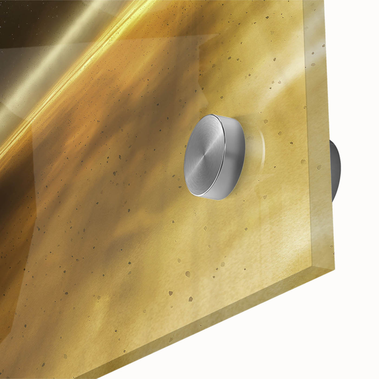 Golden Horizon Space Art - Cosmic Planetary Wall Decor for Homes