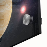 Planetary Sunrise Space Art - Cosmic Wall Decor for Astronomy Lovers