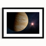 Planetary Sunrise Space Art - Cosmic Wall Decor for Astronomy Lovers