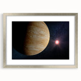 Planetary Sunrise Space Art - Cosmic Wall Decor for Astronomy Lovers