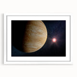 Planetary Sunrise Space Art - Cosmic Wall Decor for Astronomy Lovers
