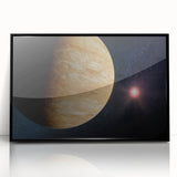 Planetary Sunrise Space Art - Cosmic Wall Decor for Astronomy Lovers