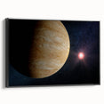 Planetary Sunrise Space Art - Cosmic Wall Decor for Astronomy Lovers