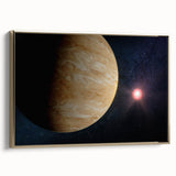 Planetary Sunrise Space Art - Cosmic Wall Decor for Astronomy Lovers