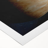 Planetary Sunrise Space Art - Cosmic Wall Decor for Astronomy Lovers