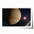 Planetary Sunrise Space Art - Cosmic Wall Decor for Astronomy Lovers