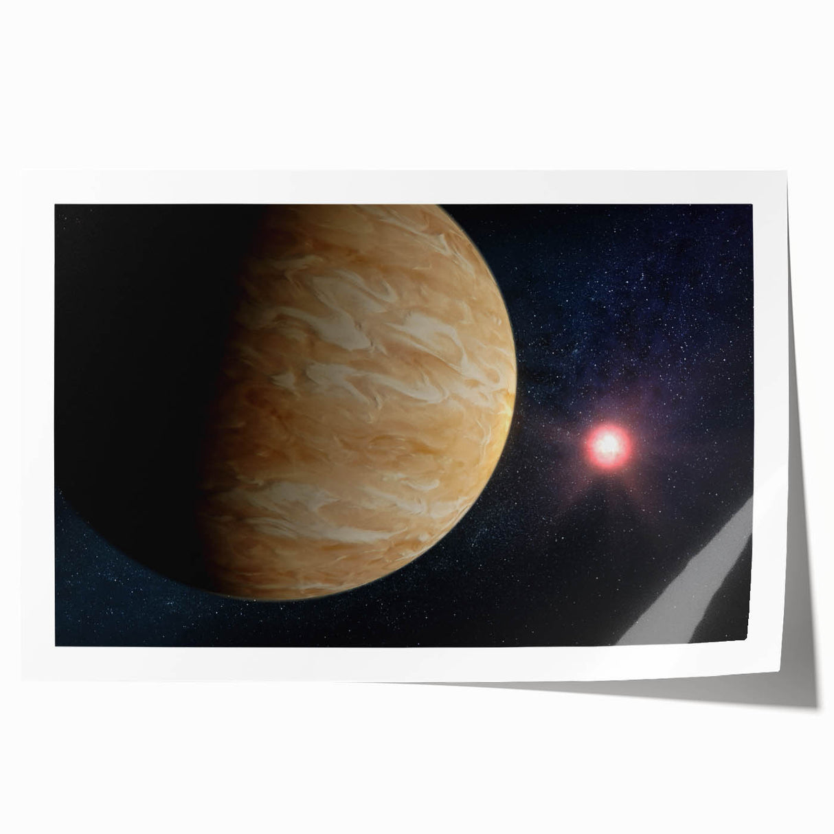 Planetary Sunrise Space Art - Cosmic Wall Decor for Astronomy Lovers