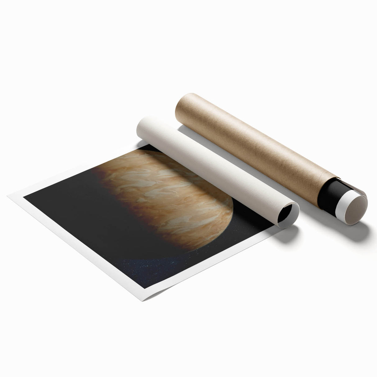 Planetary Sunrise Space Art - Cosmic Wall Decor for Astronomy Lovers