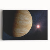 Planetary Sunrise Space Art - Cosmic Wall Decor for Astronomy Lovers