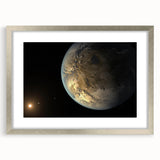 Earth-Like Exoplanet Art - Space-Themed Wall Decor for Cosmic Lovers