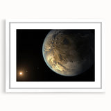 Earth-Like Exoplanet Art - Space-Themed Wall Decor for Cosmic Lovers