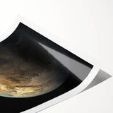 Earth-Like Exoplanet Art - Space-Themed Wall Decor for Cosmic Lovers