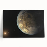 Earth-Like Exoplanet Art - Space-Themed Wall Decor for Cosmic Lovers
