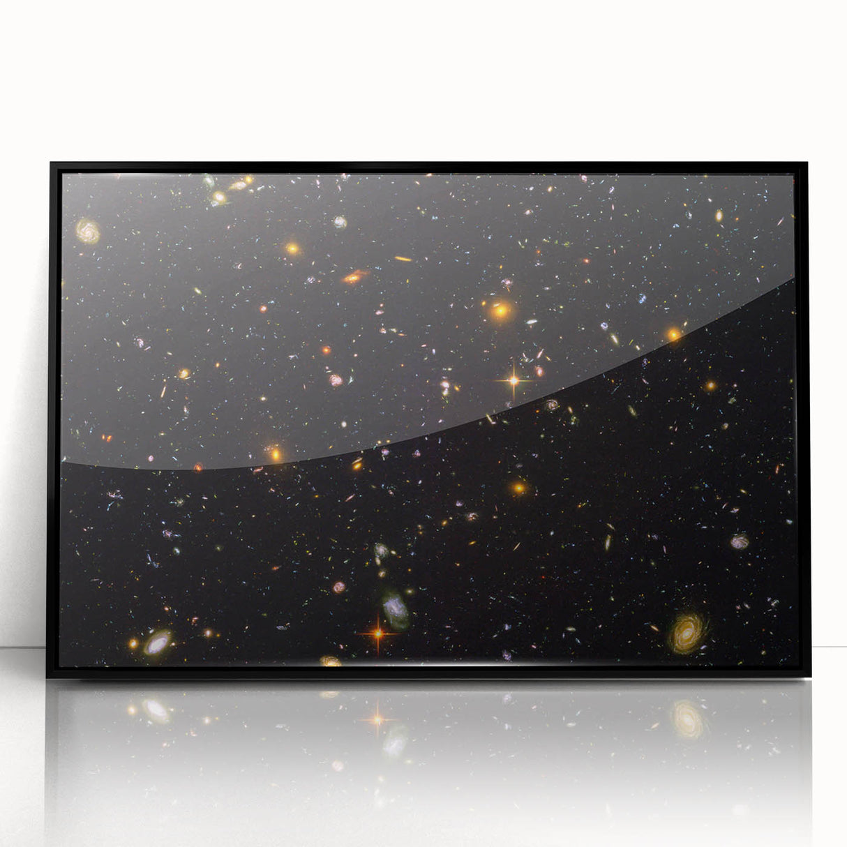 Deep Space Galaxy Cluster Art - Cosmic Starry Night Wall Decor