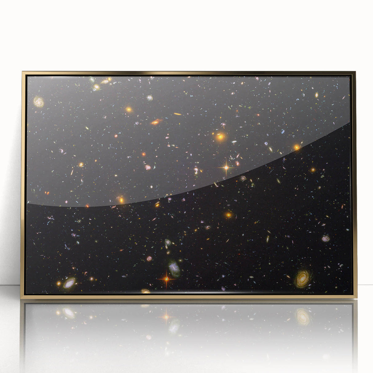 Deep Space Galaxy Cluster Art - Cosmic Starry Night Wall Decor